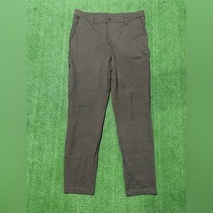 BYLT Premium Basics Everyday Chino Pants Men 34 Brown 4-Way Stretch Straight Leg